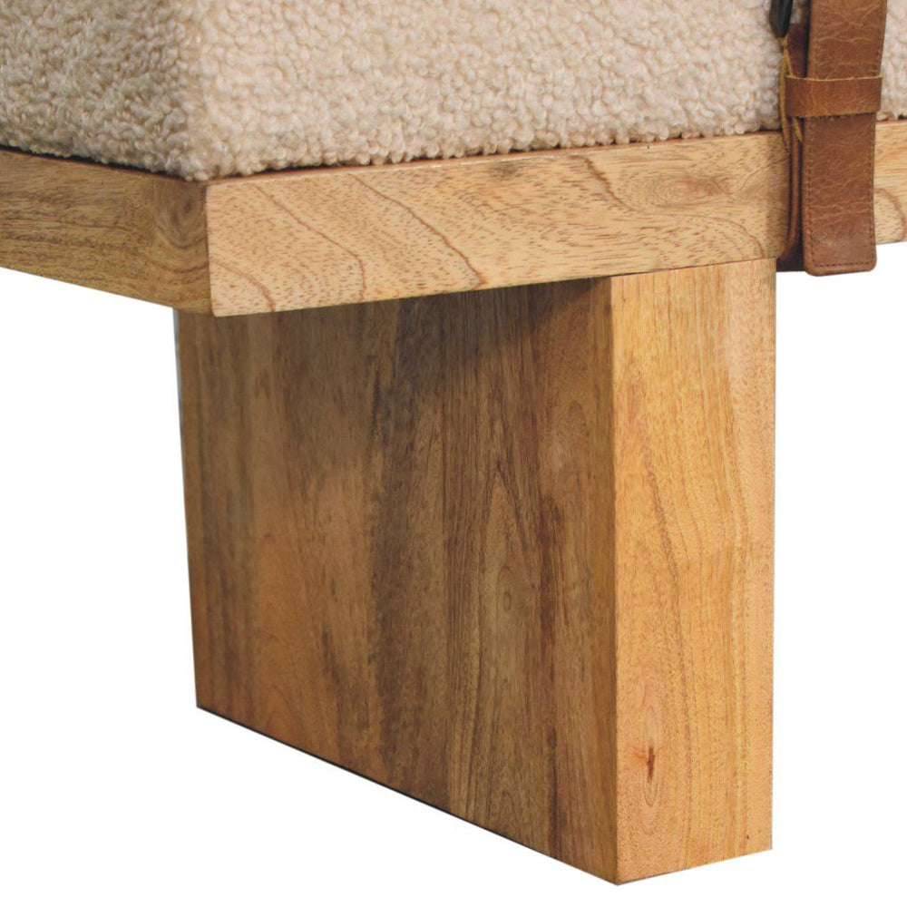 Artisan - Belmont Cream Boucle Bench