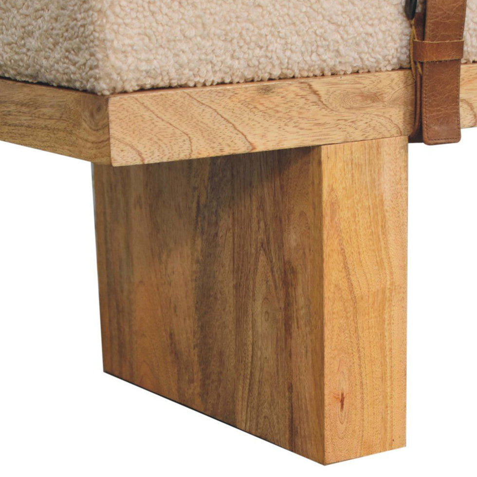 Artisan - Belmont Cream Boucle Bench