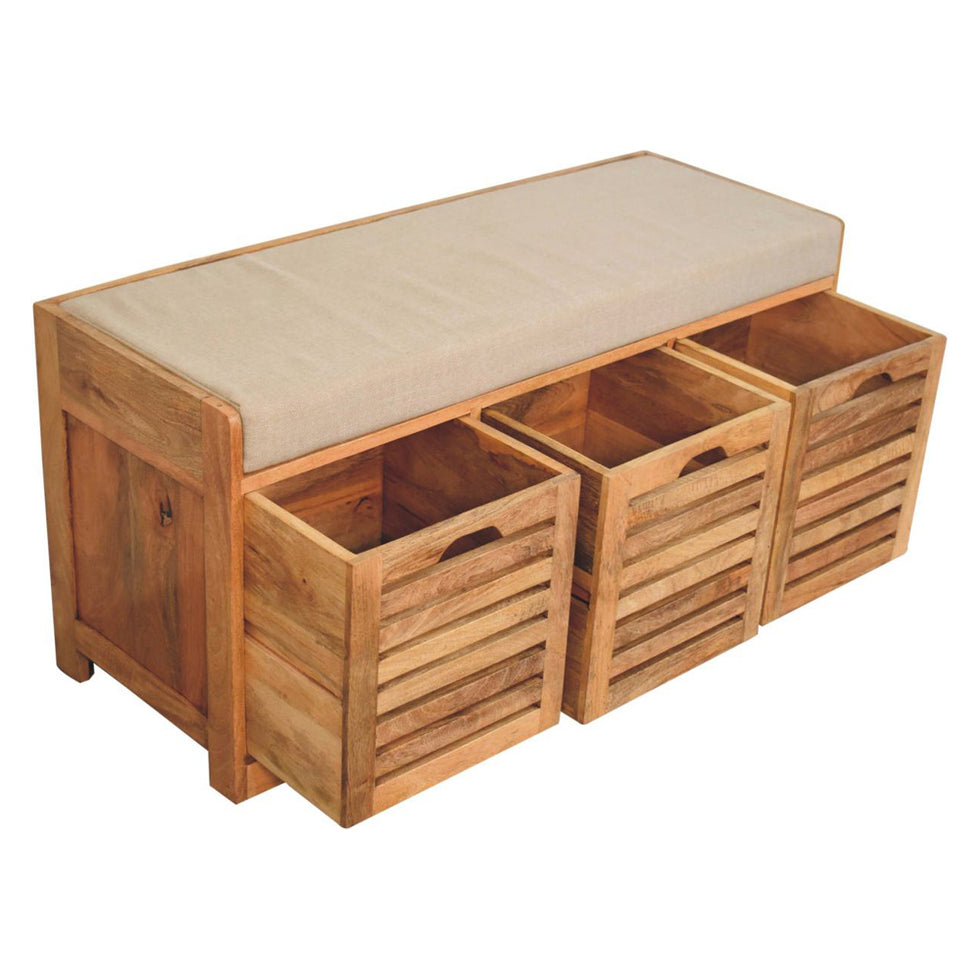 Artisan - Shutter Oak-Ish Shoe Bench