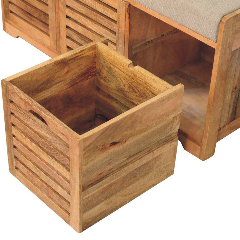 Artisan - Shutter Oak-Ish Shoe Bench