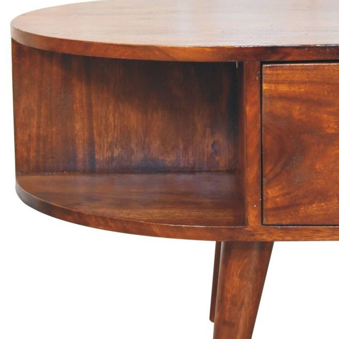 Artisan - Chestnut Oval Coffee Table With 2 Drawer