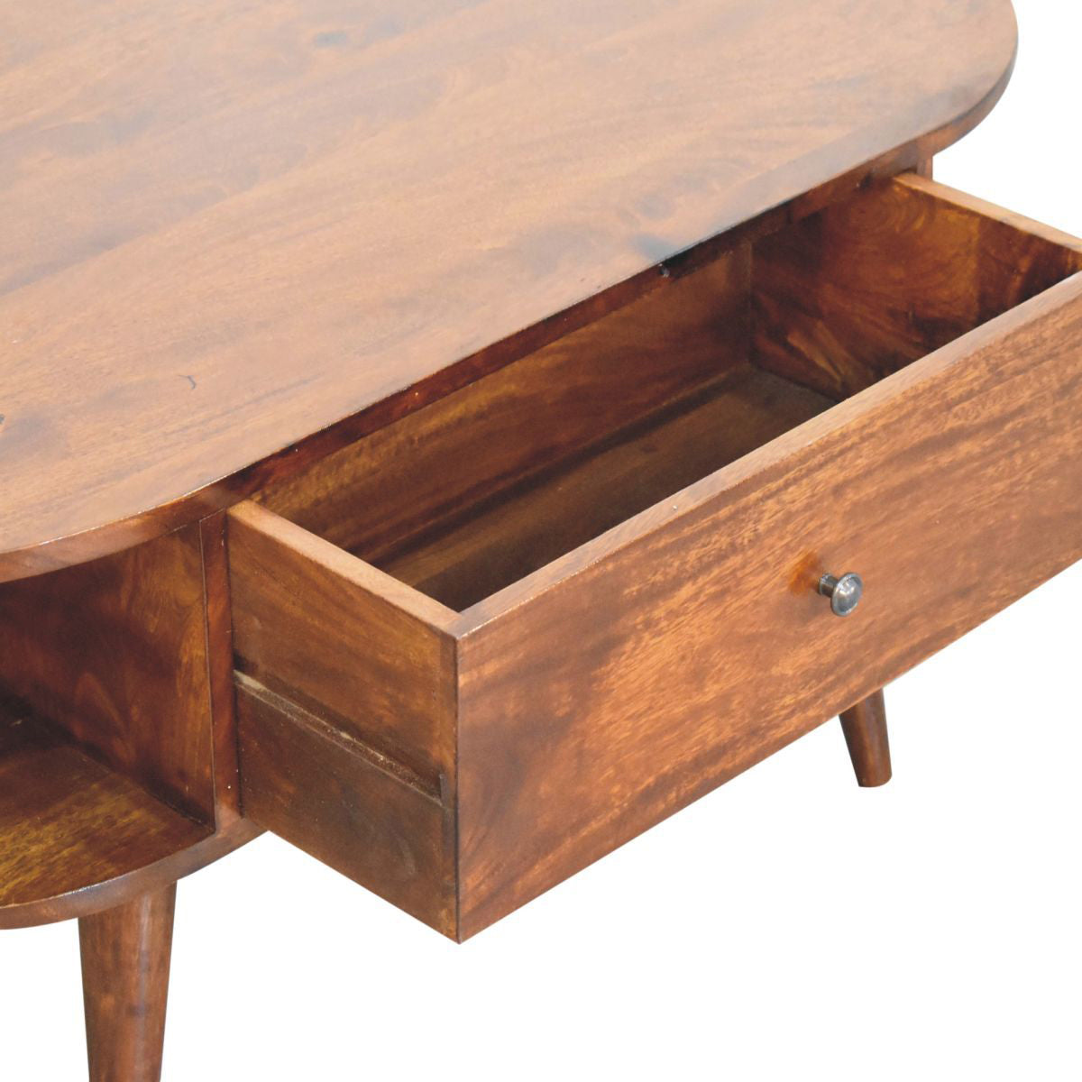 Artisan - Chestnut Oval Coffee Table With 2 Drawer