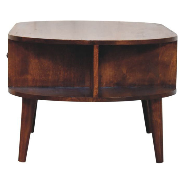 Artisan - Chestnut Oval Coffee Table With 2 Drawer