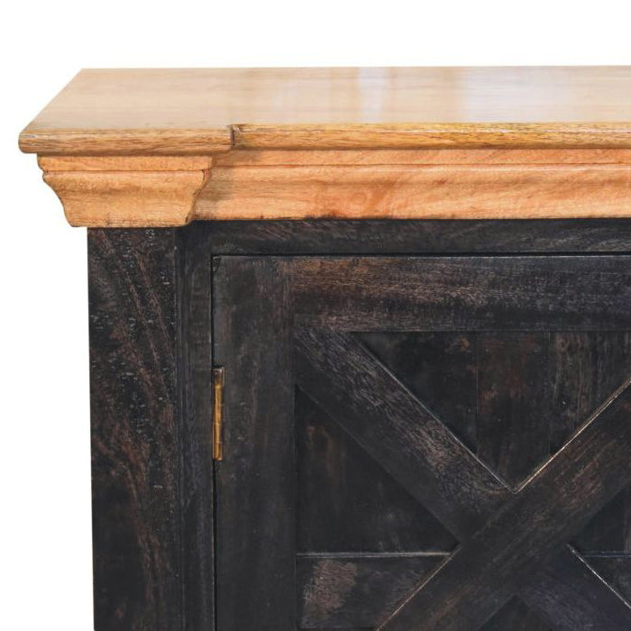 Artisan - Regal Ash Black Rustic Sideboard