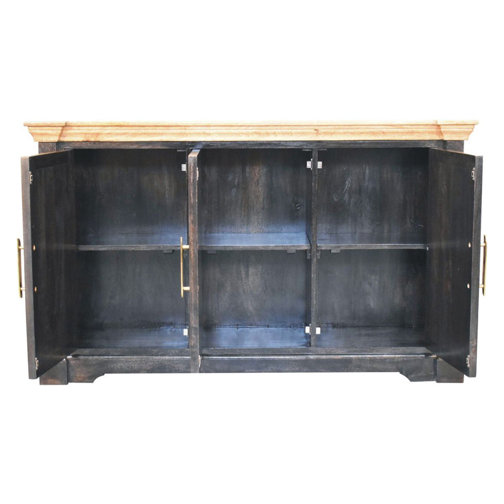 Artisan - Regal Ash Black Rustic Sideboard