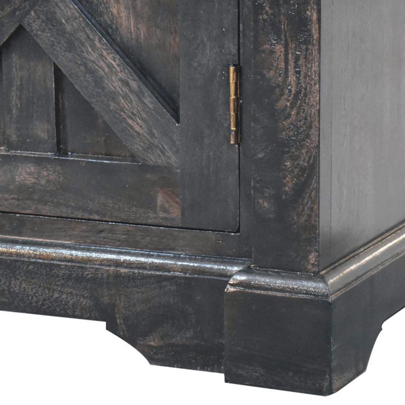 Artisan - Regal Ash Black Rustic Sideboard