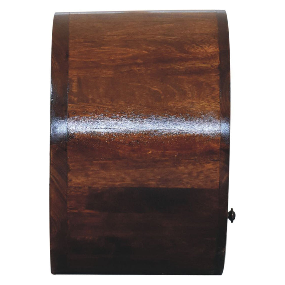 Artisan - Floating Circle Chestnut Bedside