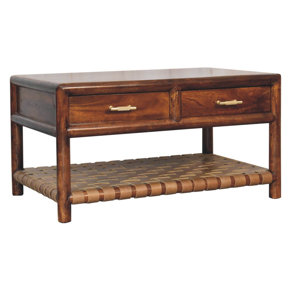 Artisan - Regency Woven Console Table With 4 Drawers
