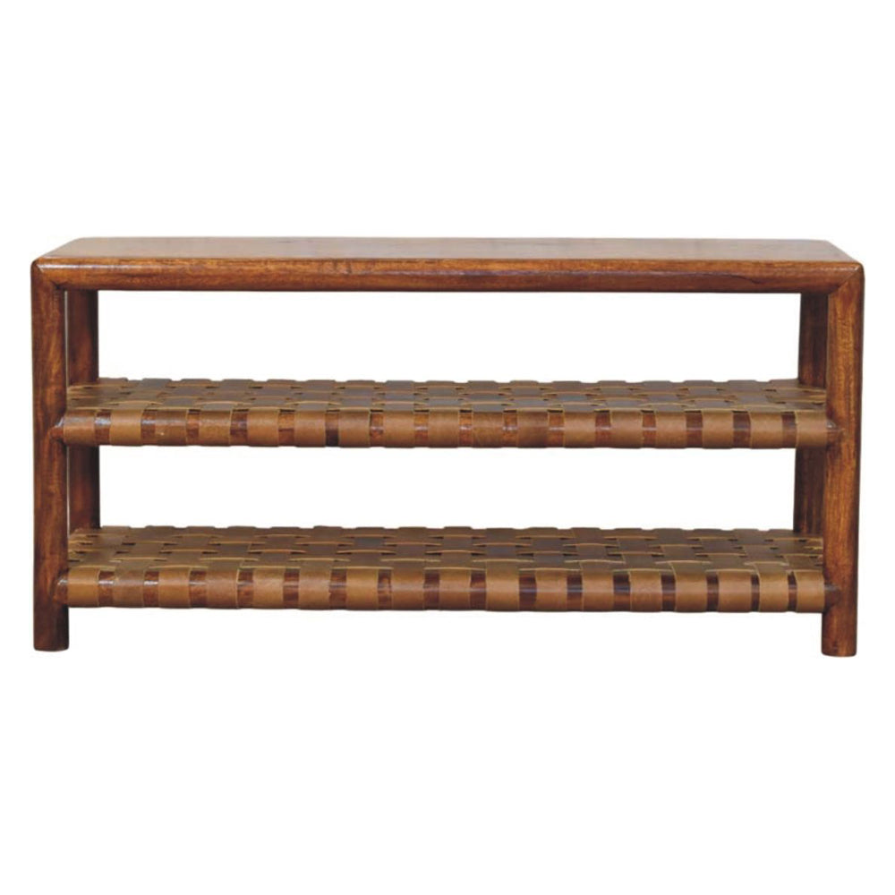 Artisan - Regency Woven Chestnut 2 Slot Shoe Rack