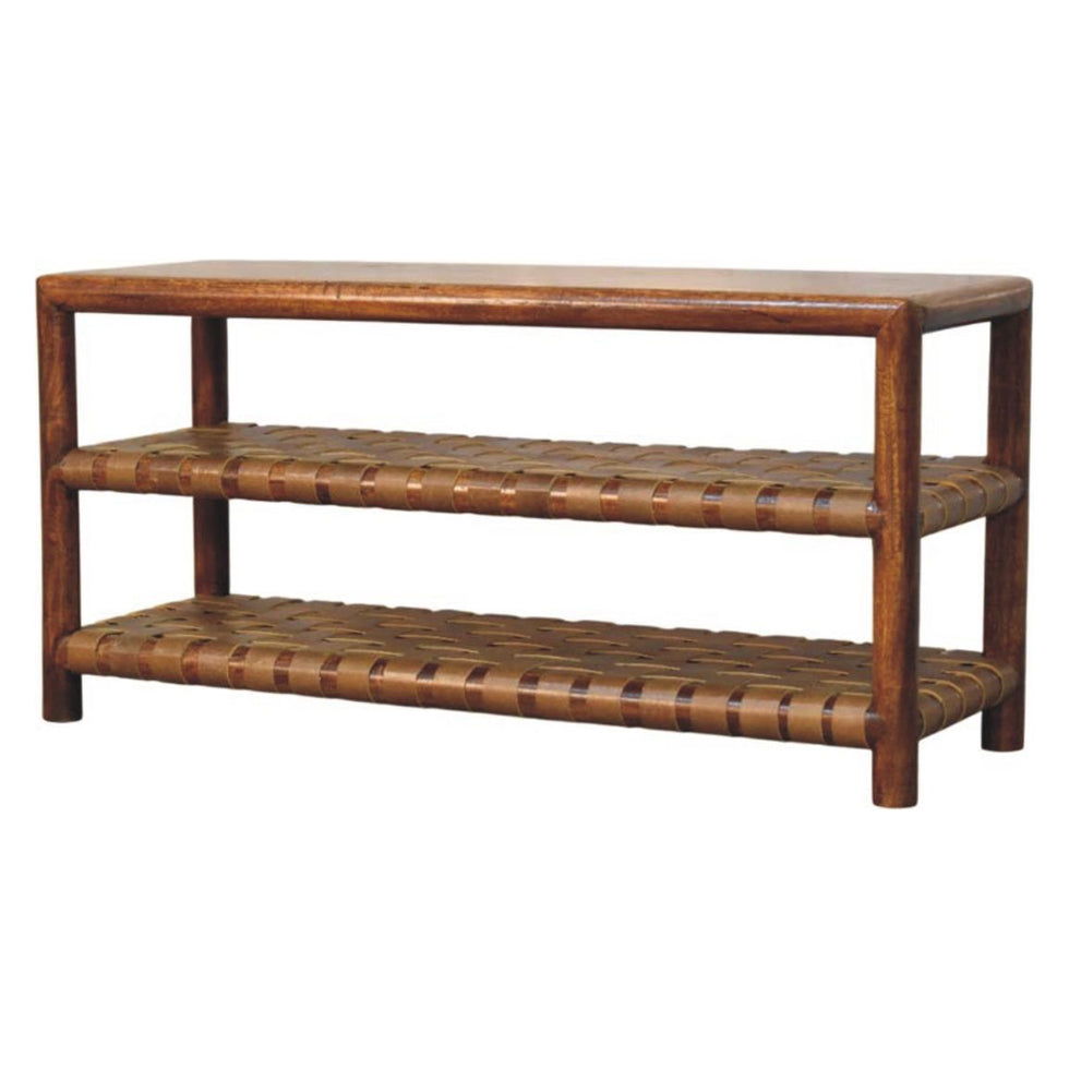 Artisan - Regency Woven Chestnut 2 Slot Shoe Rack