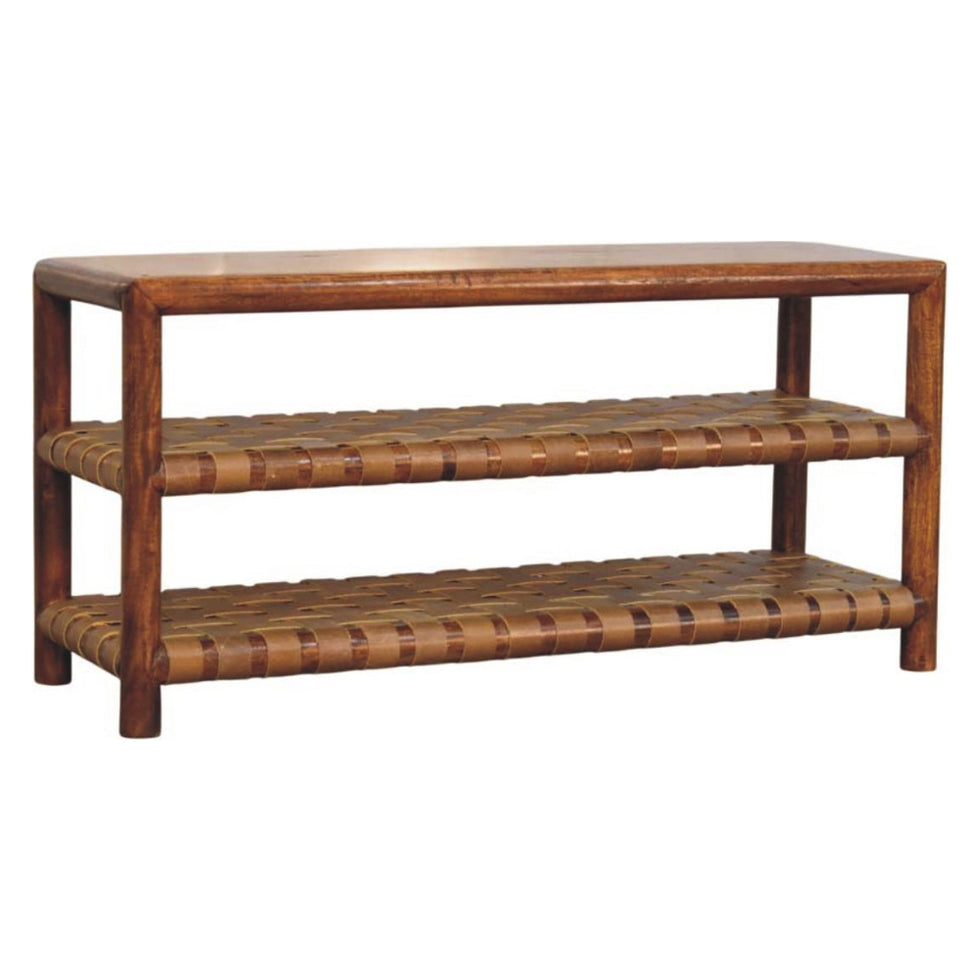 Artisan - Regency Woven Chestnut 2 Slot Shoe Rack