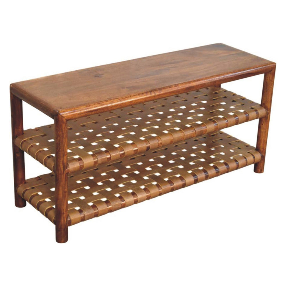 Artisan - Regency Woven Chestnut 2 Slot Shoe Rack