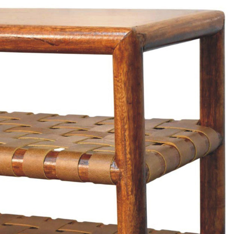 Artisan - Regency Woven Chestnut 2 Slot Shoe Rack