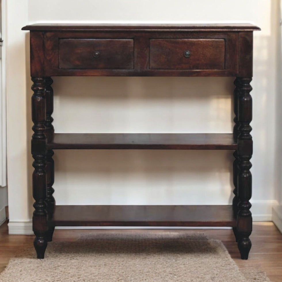Artisan - Turned Legs Cherry Side Table