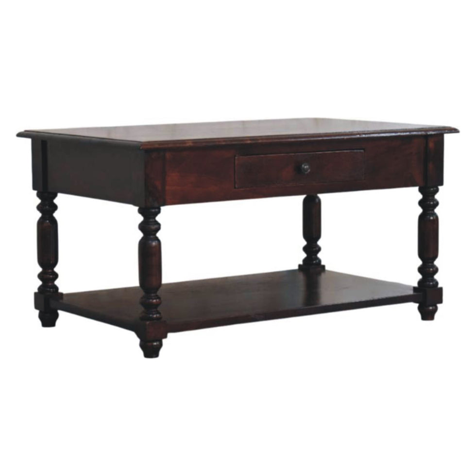 Artisan - Turned Legs Cherry Console Table