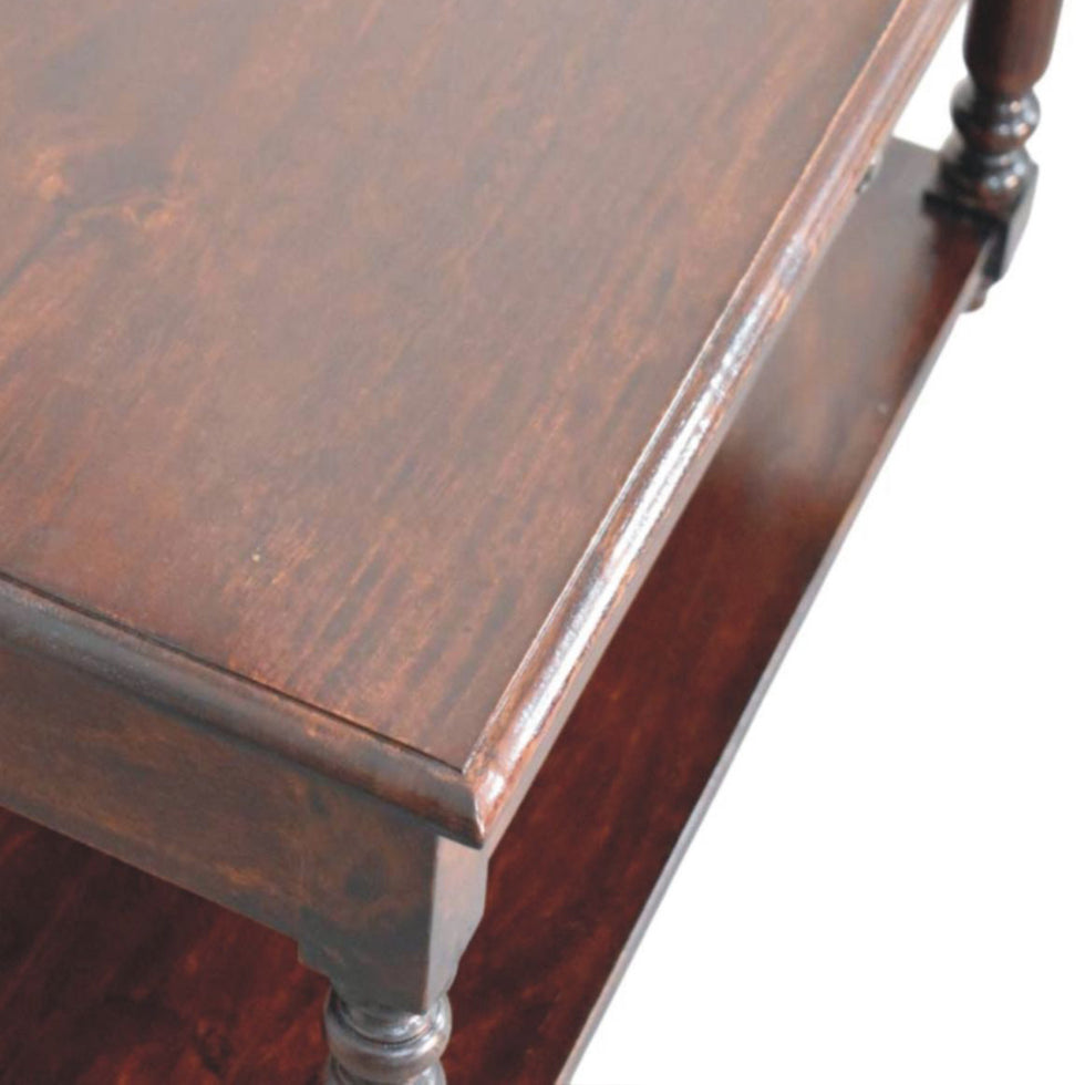 Artisan - Turned Legs Cherry Console Table