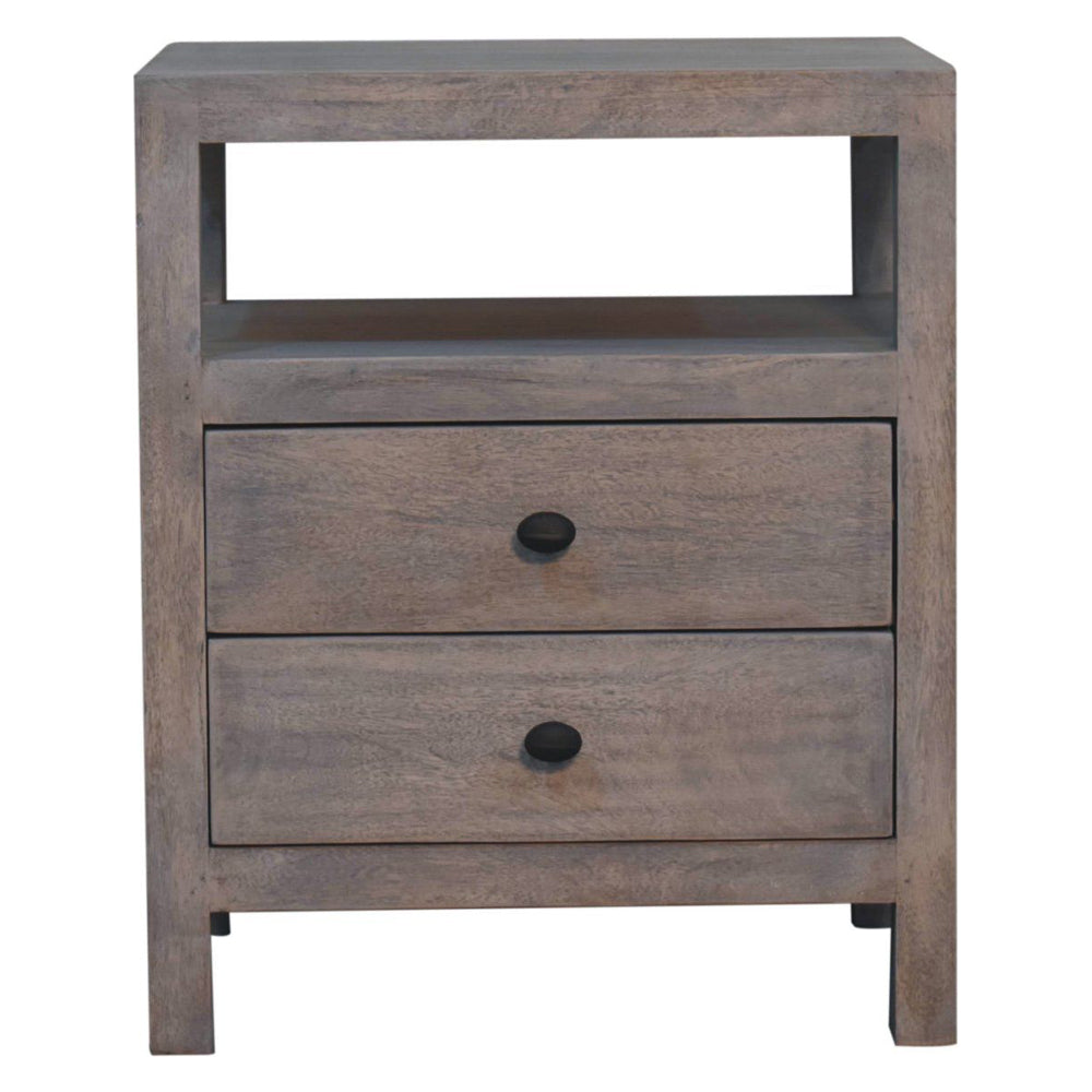 Artisan - Acid Wash 2 Drawer Open Bedside