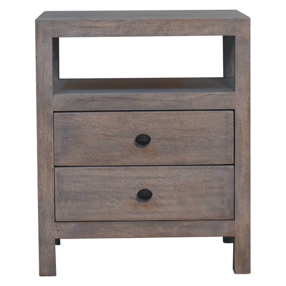 Artisan - Acid Wash 2 Drawer Open Bedside
