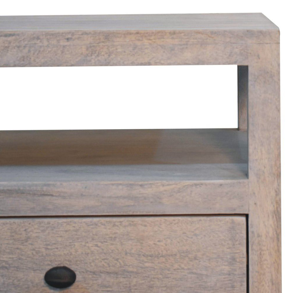 Artisan - Acid Wash 2 Drawer Open Bedside