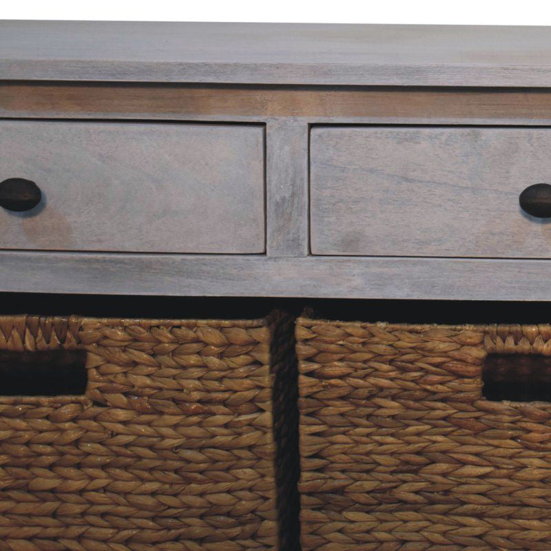 Artisan - Acid Wash Basket Storage Cabinet