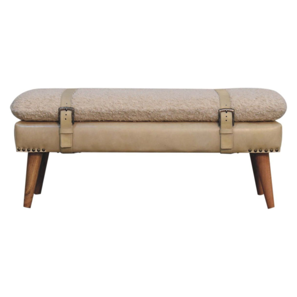 Artisan - Boucle X Leather Bench