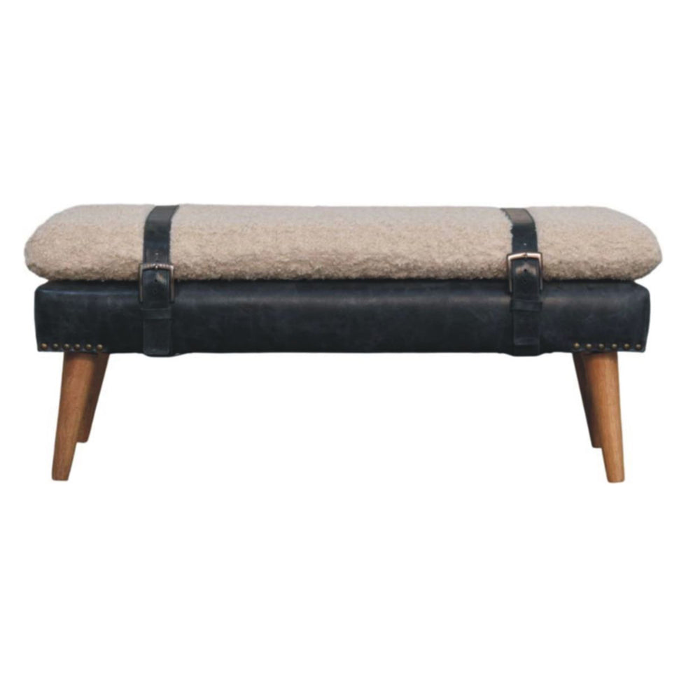 Artisan - Boucle X Leather Bench