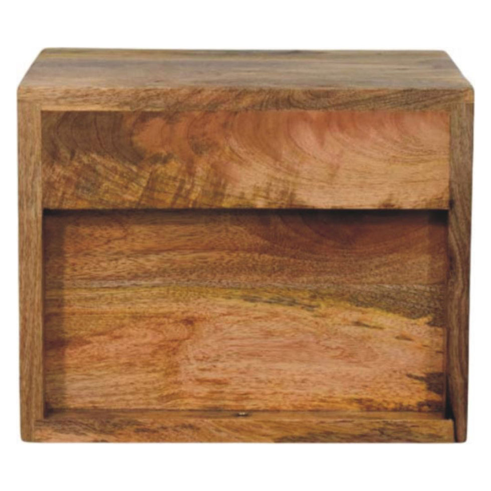 Artisan - Solis 2-Drawer Oak-Ish Wall Mounted Nightstand