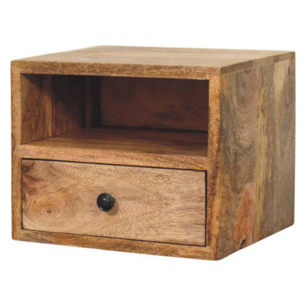 Artisan - Solis 1-Drawer Oak-Ish Wall Mounted Nightstand