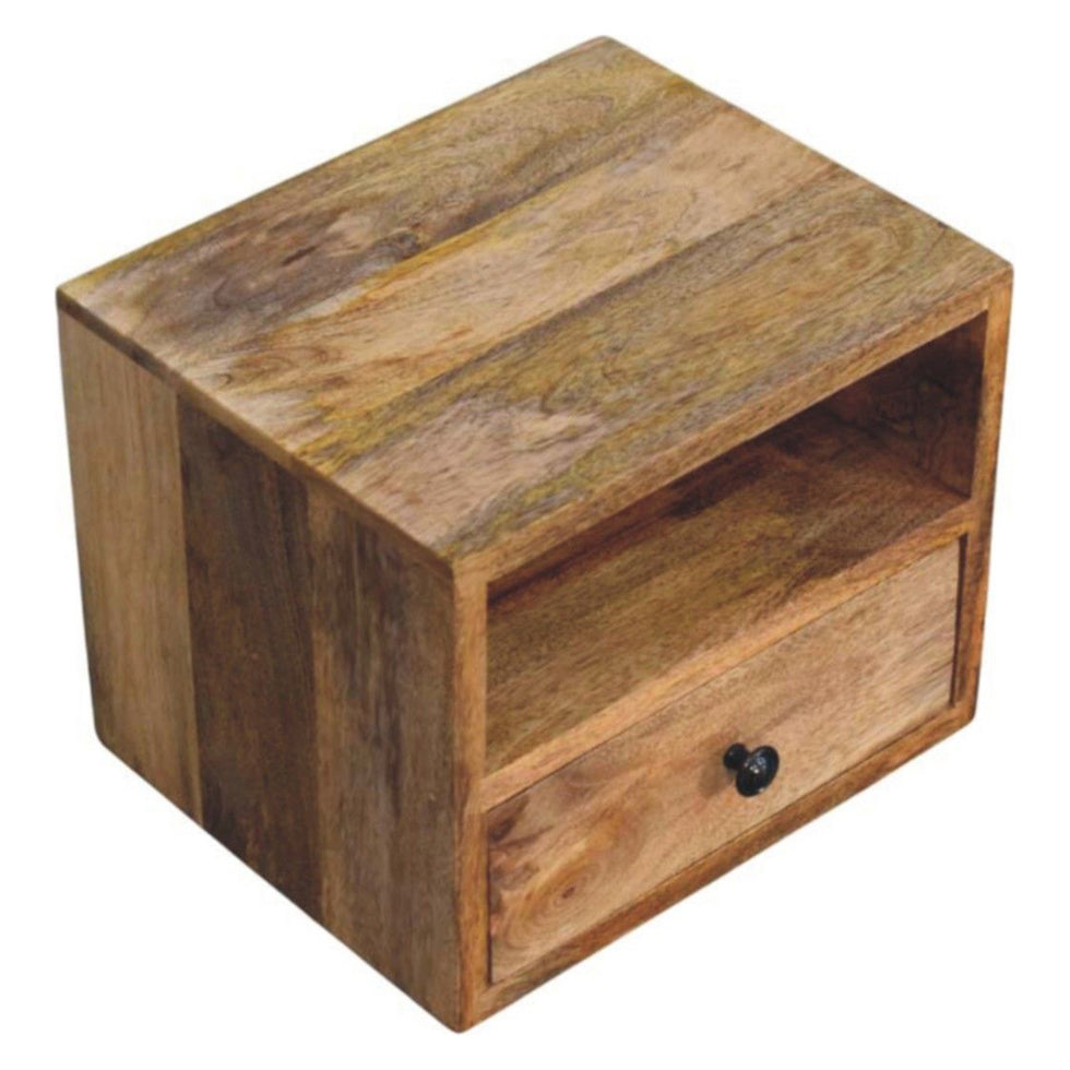 Artisan - Solis 1-Drawer Oak-Ish Wall Mounted Nightstand