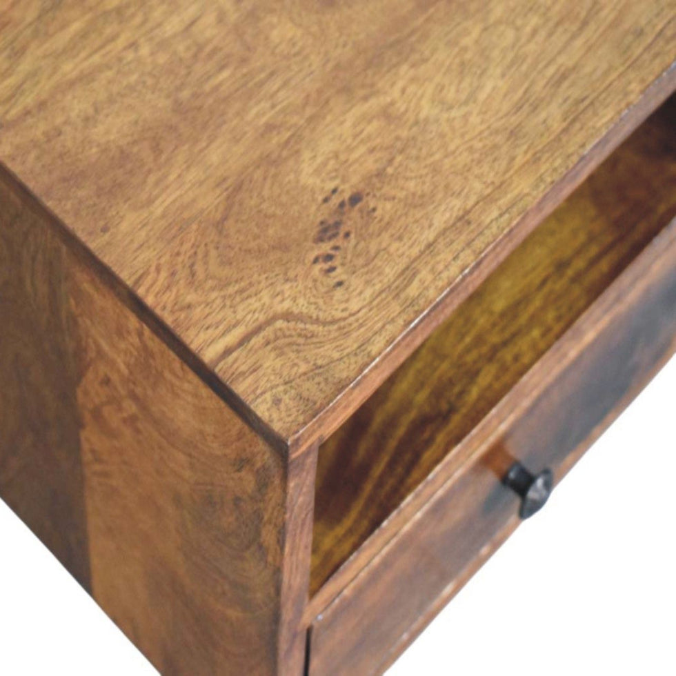 Artisan - Solis 1-Drawer Chestnut Wall Mounted Nightstand