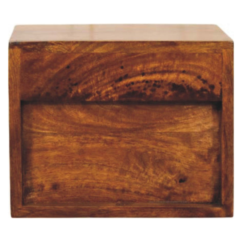 Artisan - Solis 1-Drawer Chestnut Wall Mounted Nightstand