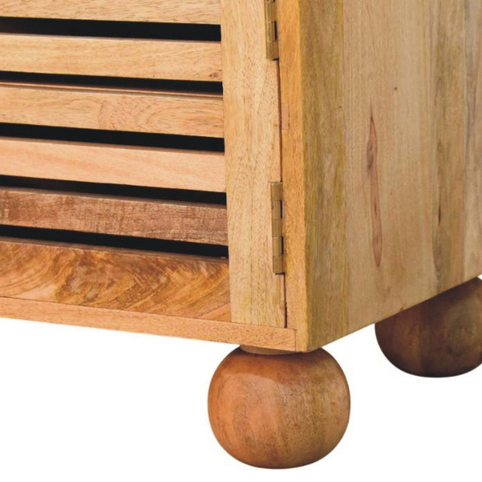 Artisan - Shutter Oak-Ish Shoe Rack With 2 Drawers