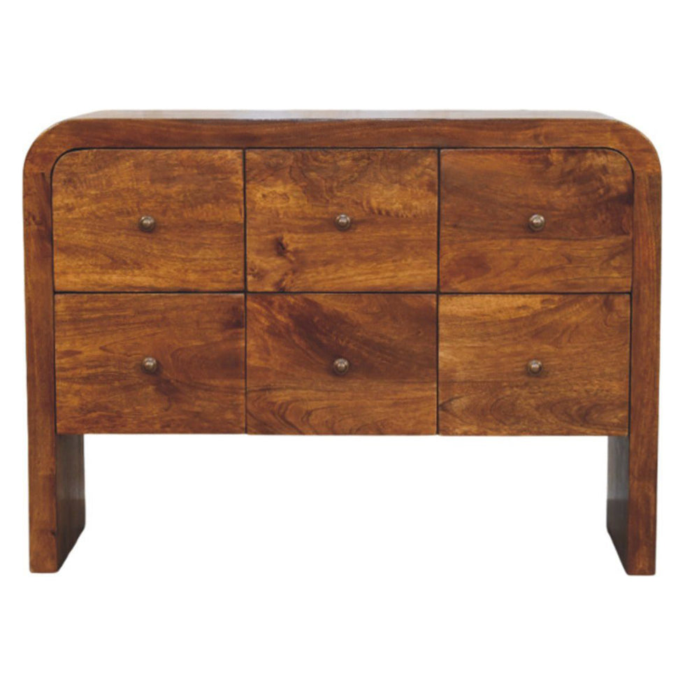 Artisan - Darcy 3 Over 3 Drawer Chest In Chestnut Finish
