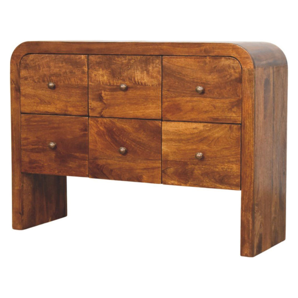 Artisan - Darcy 3 Over 3 Drawer Chest In Chestnut Finish