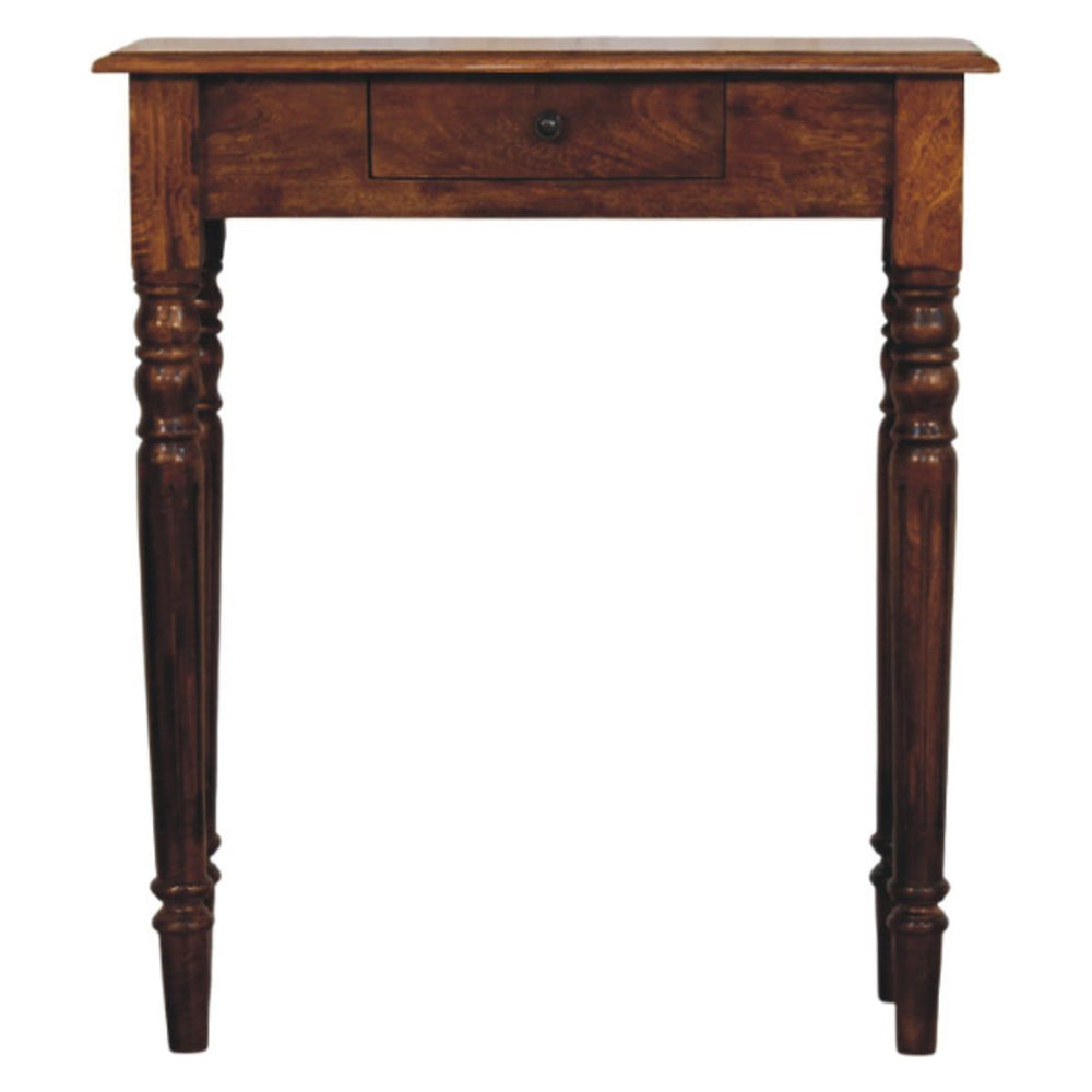 Artisan - Turned Legs 1 Drawer Chestnut Console