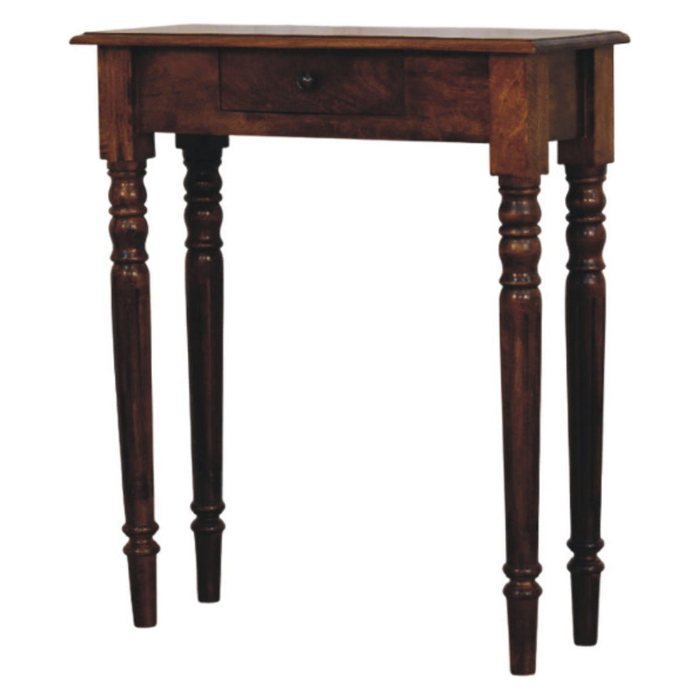 Artisan - Turned Legs 1 Drawer Chestnut Console
