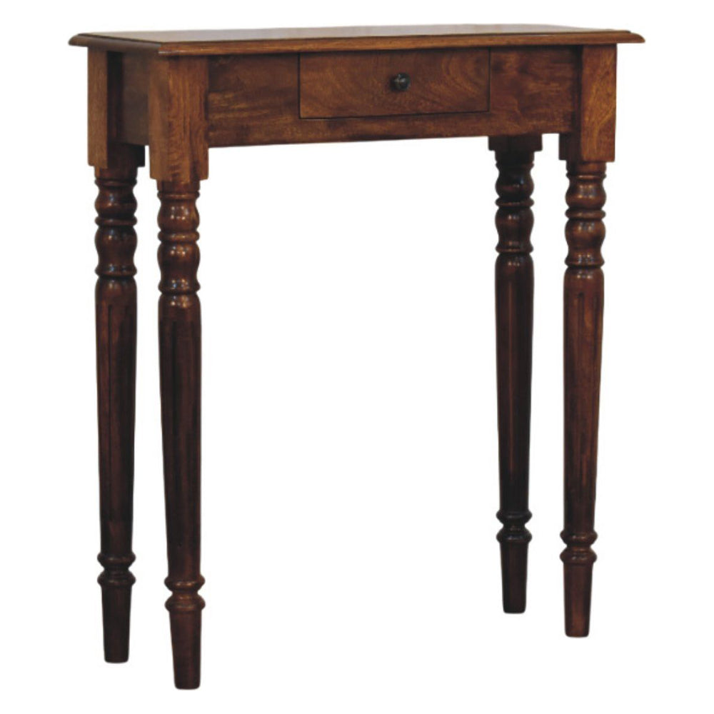 Artisan - Turned Legs 1 Drawer Chestnut Console