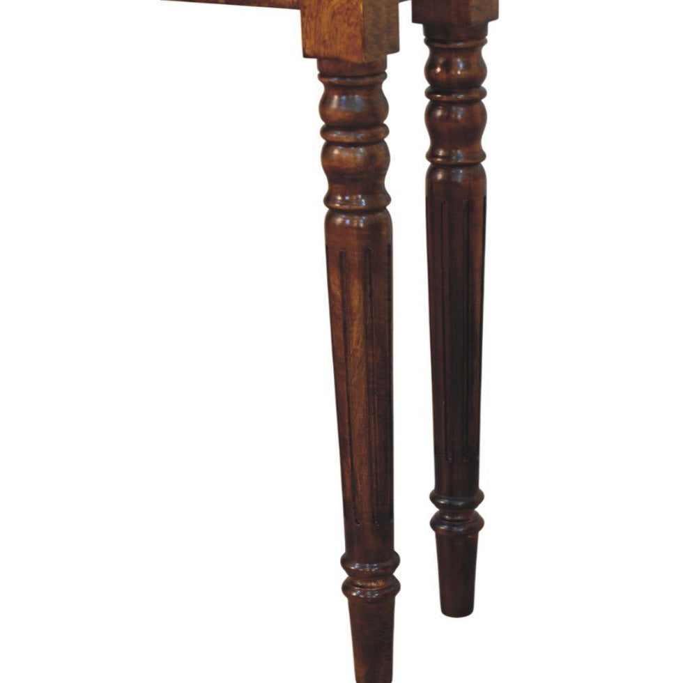 Artisan - Turned Legs 1 Drawer Chestnut Console