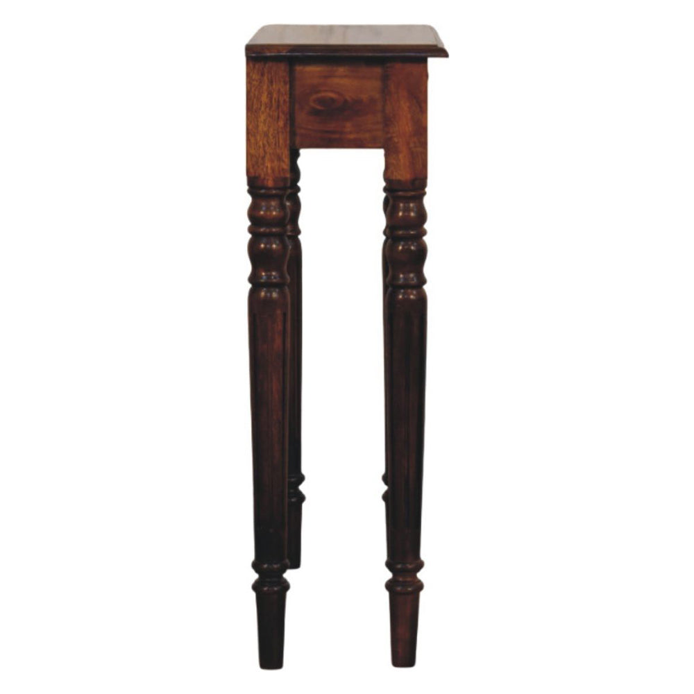 Artisan - Turned Legs 1 Drawer Chestnut Console