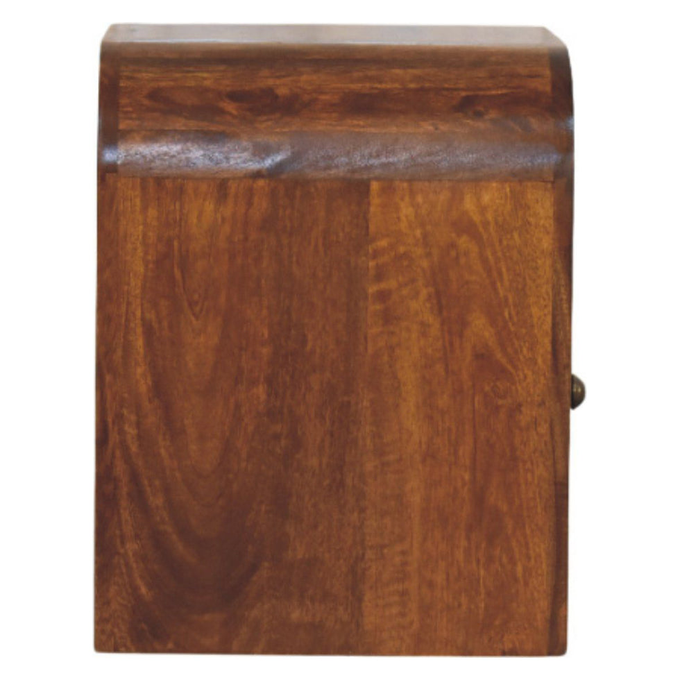 Artisan - Darcy Chestnut Nightstand With Drawer And Open Shelf
