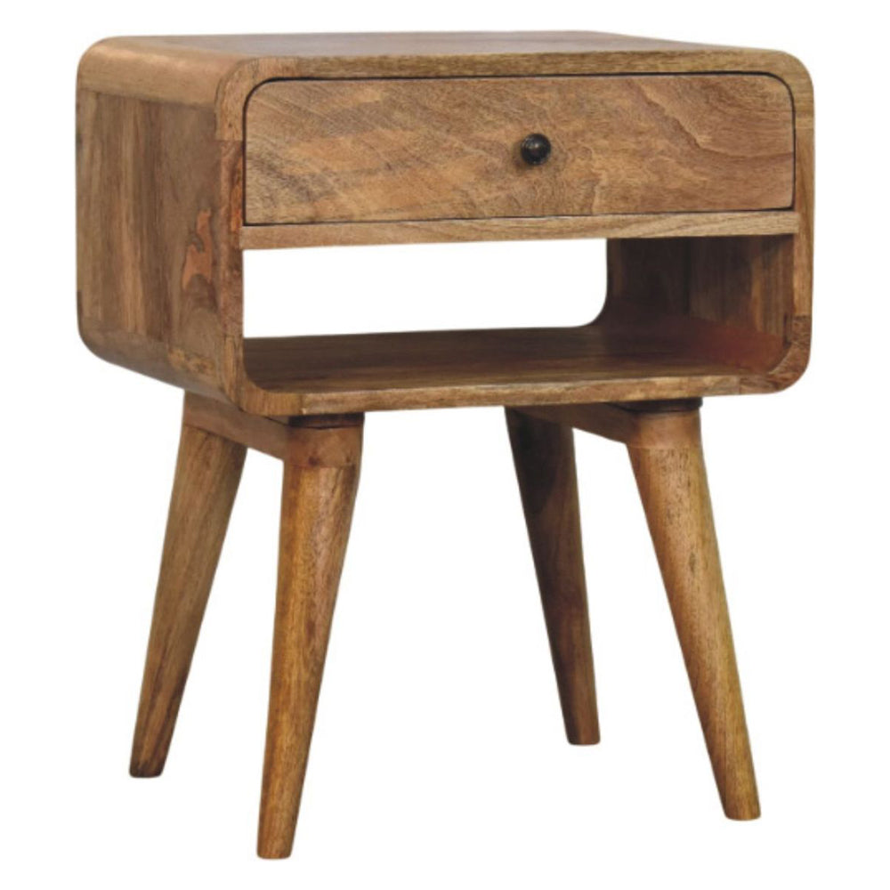 Artisan - Avora Oak-Ish Nightstand With Drawer And Open Slot