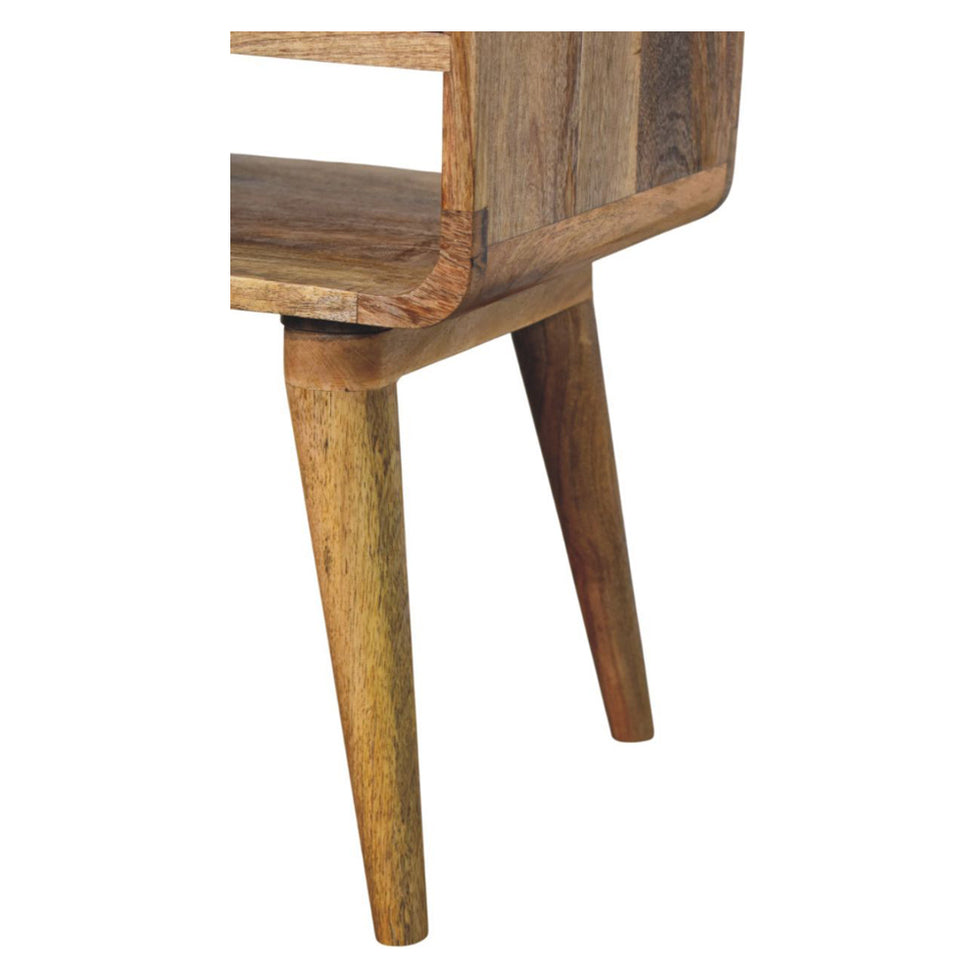 Artisan - Avora Oak-Ish Nightstand With Drawer And Open Slot