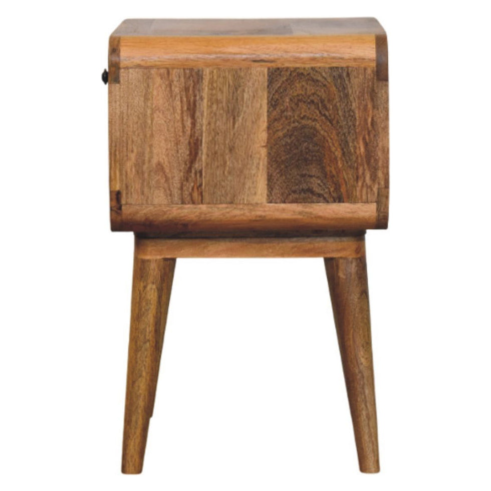 Artisan - Avora Oak-Ish Nightstand With Drawer And Open Slot