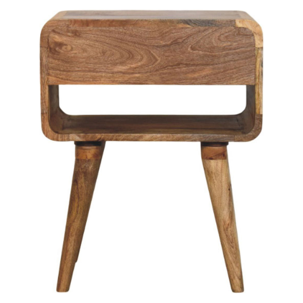 Artisan - Avora Oak-Ish Nightstand With Drawer And Open Slot