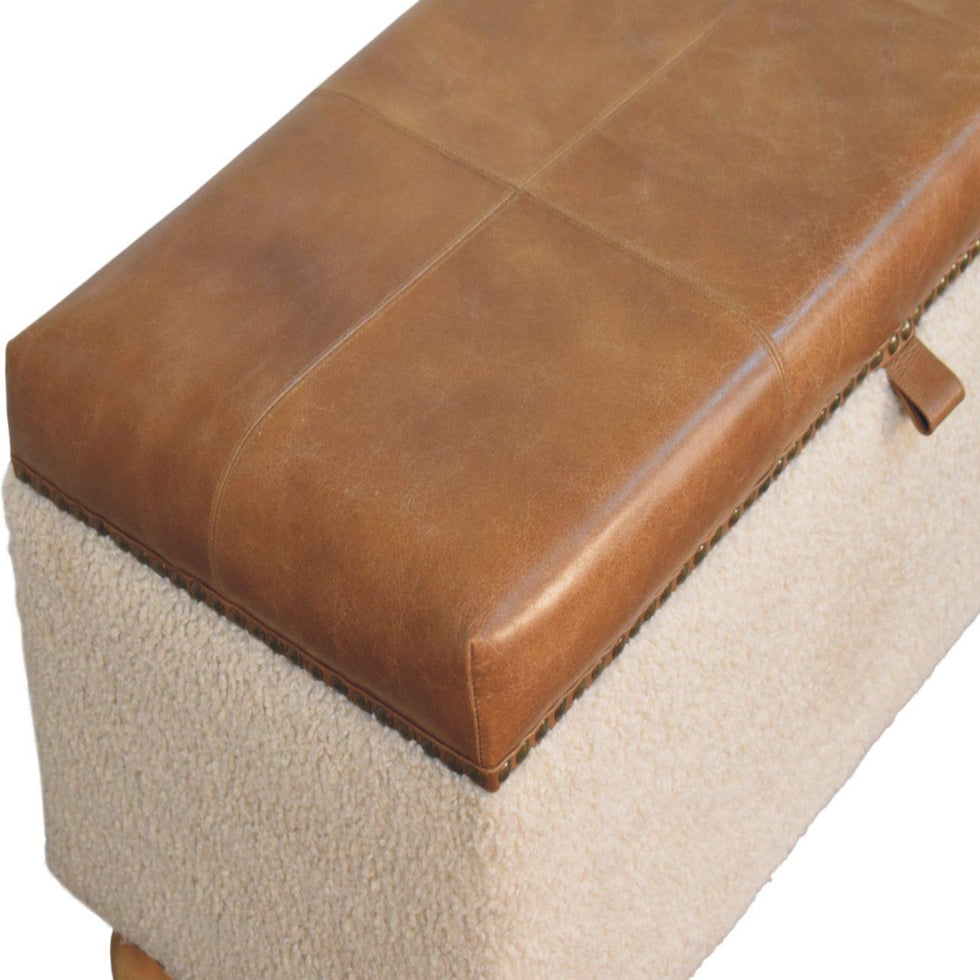 Artisan - Boucle Lid- Up Storage Ottoman