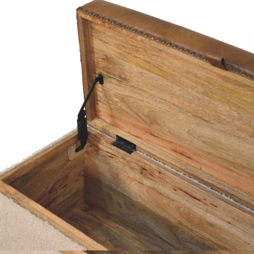 Artisan - Boucle Lid- Up Storage Ottoman