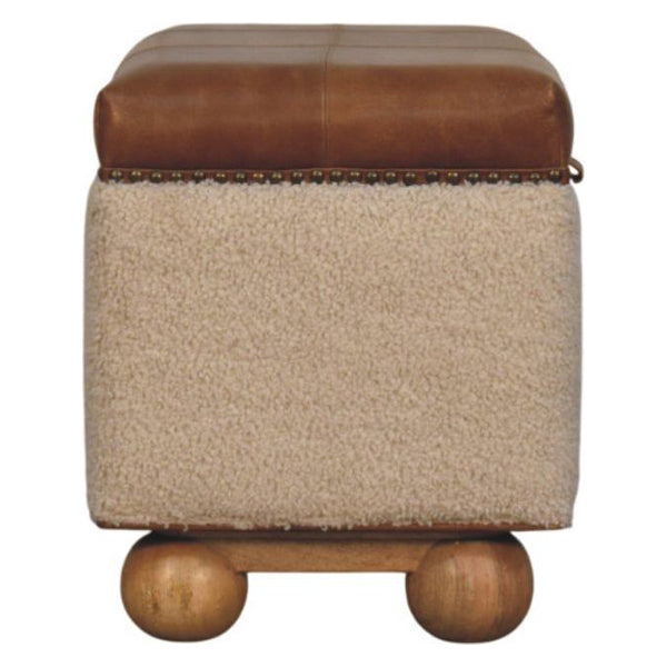 Artisan - Boucle Lid- Up Storage Ottoman