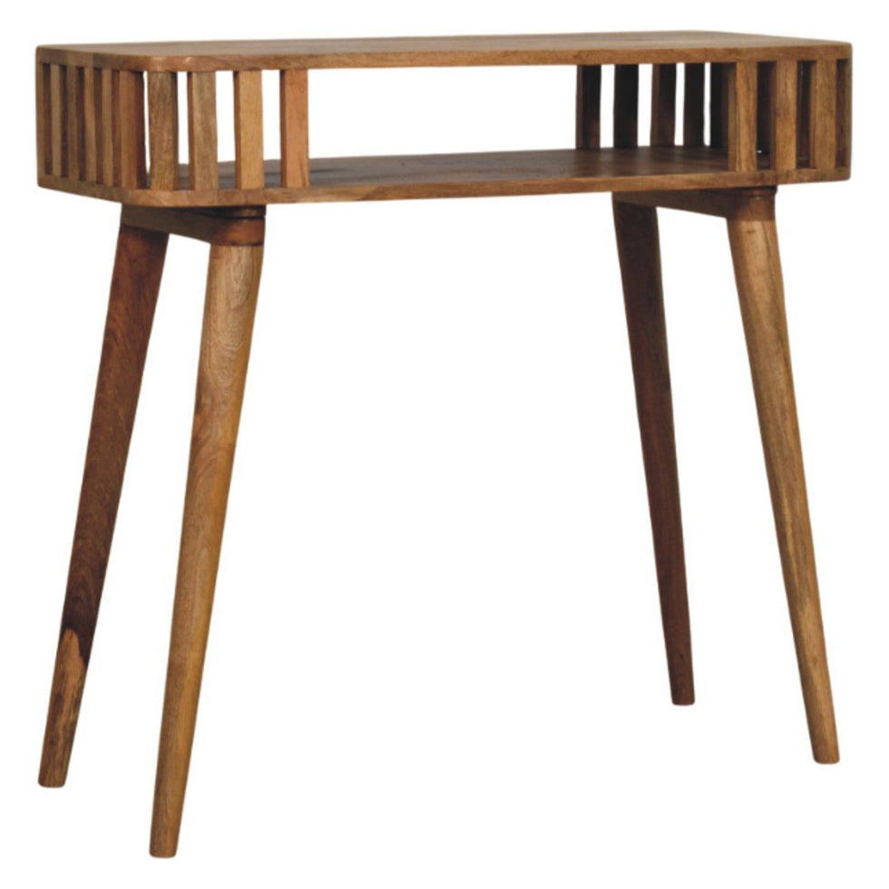 Artisan - Slatted Oak-Ish Console