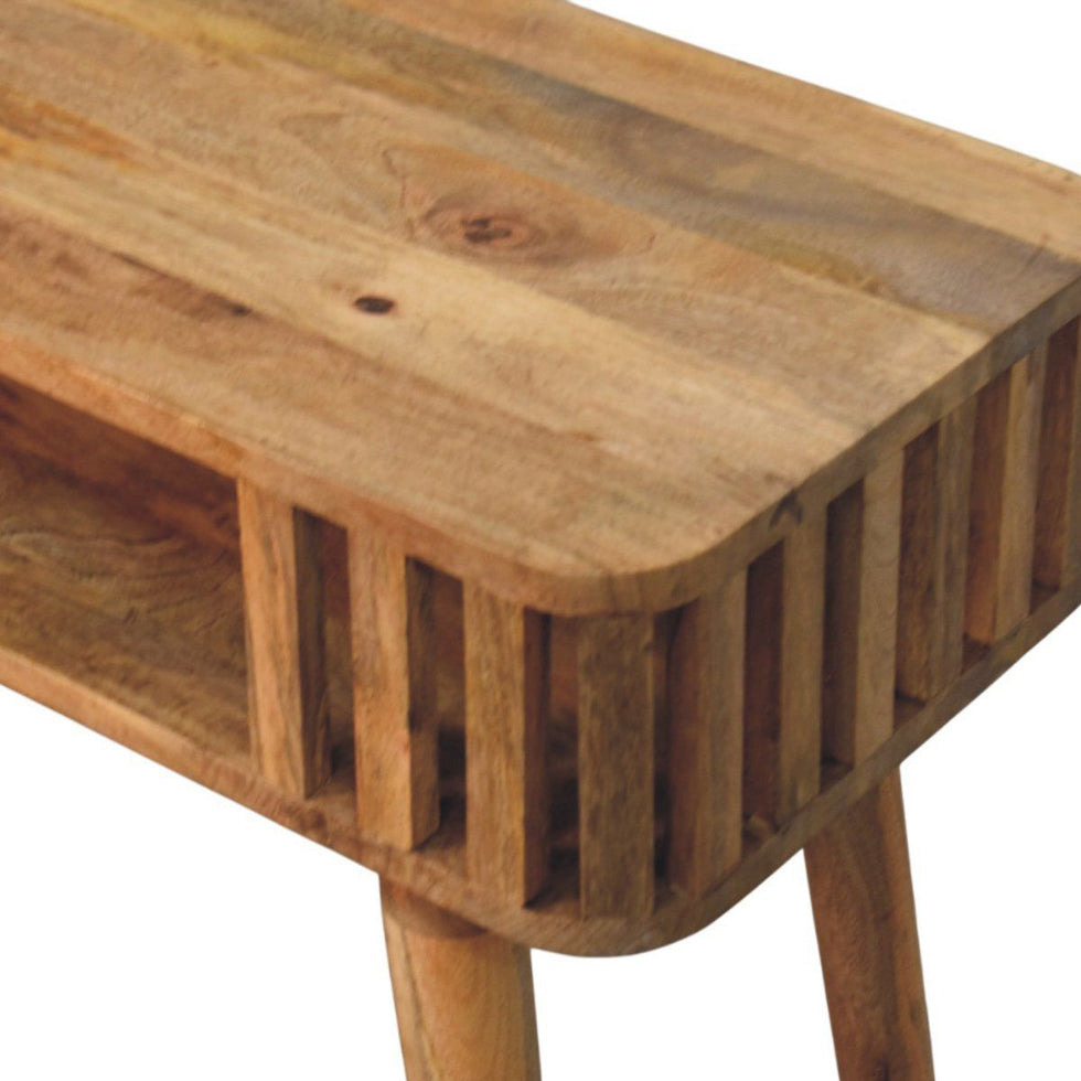 Artisan - Slatted Oak-Ish Console