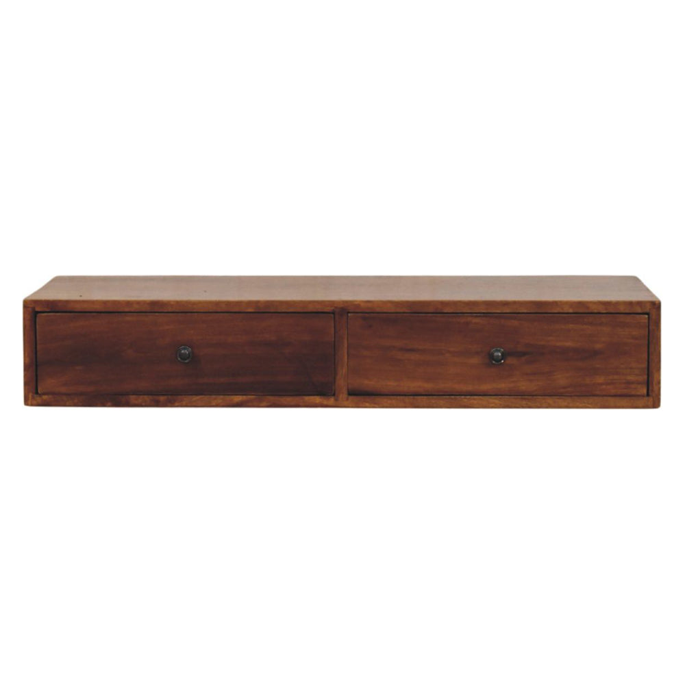 Artisan - Lunar 2 Drawer Chestnut Wall Mounted Console
